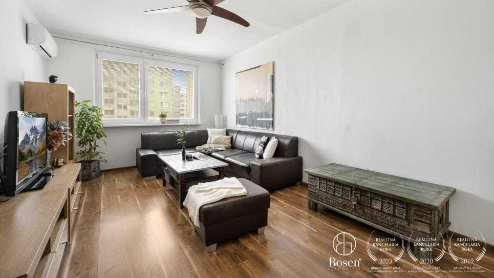 PREDANÉ BOSEN | 3 izbový slnečný klimatizovaný byt v tichej lokalite Bratislava - Podunajské Biskupice