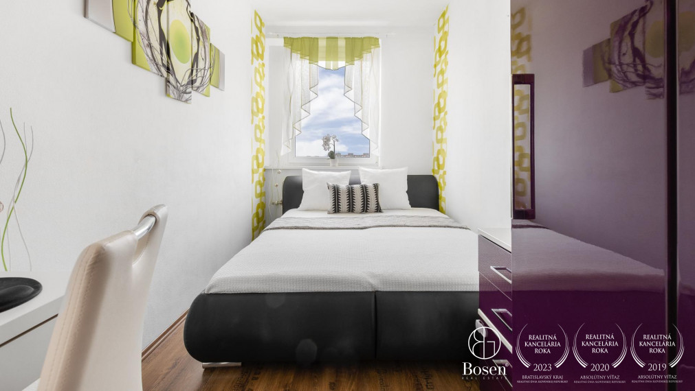 PREDANÉ: BOSEN | Zariadený 3 izb. byt s dvomi loggiami, Petržalka, 87 m2