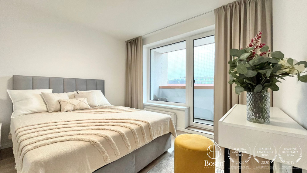 BOSEN | PRENAJATÉ Moderný 2 izbový byt v novostavbe na ulici Košická, Bratislava - Ružinov