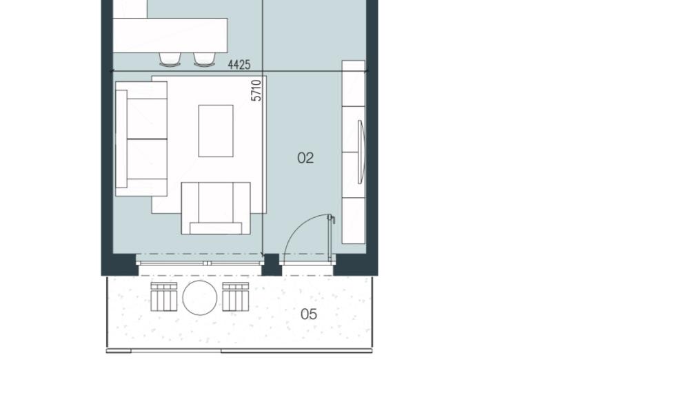 BOSEN | Priestranný 1.izb.byt v novom projekte NUPPU, balkón, kobka, Ružinov, 45 m2