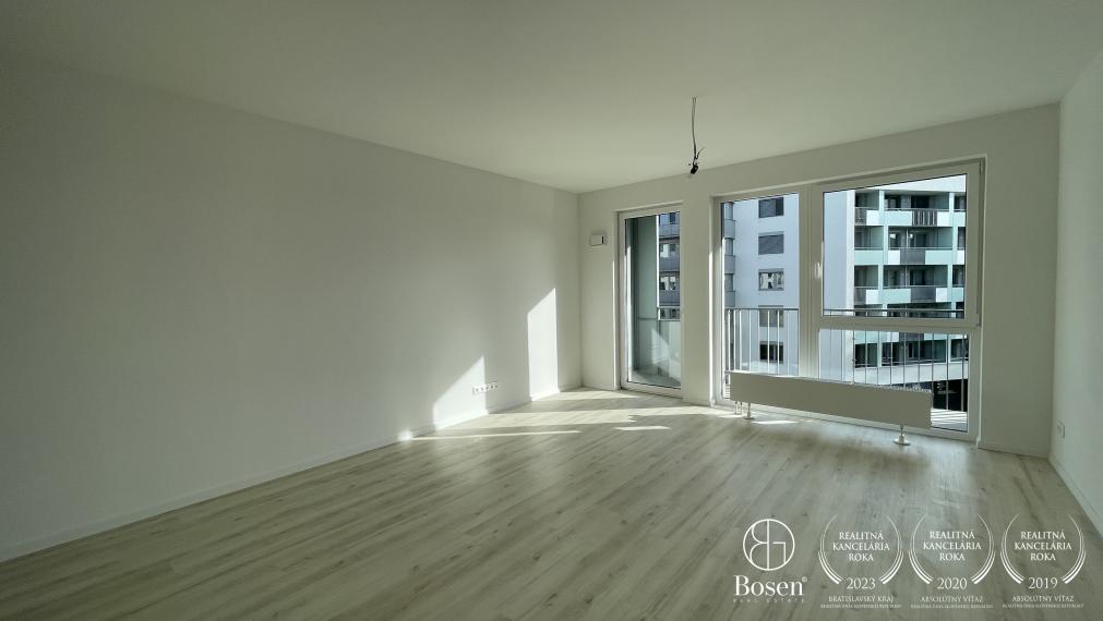 BOSEN | Priestranný 1.izb.byt v novom projekte NUPPU, balkón, kobka, Ružinov, 45 m2