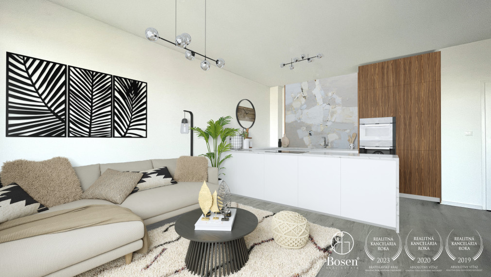 BOSEN | Praktický 2.izb.byt s balkónom a kobkou v projekte Galvaniho Dvory, Ružinov, 50m2