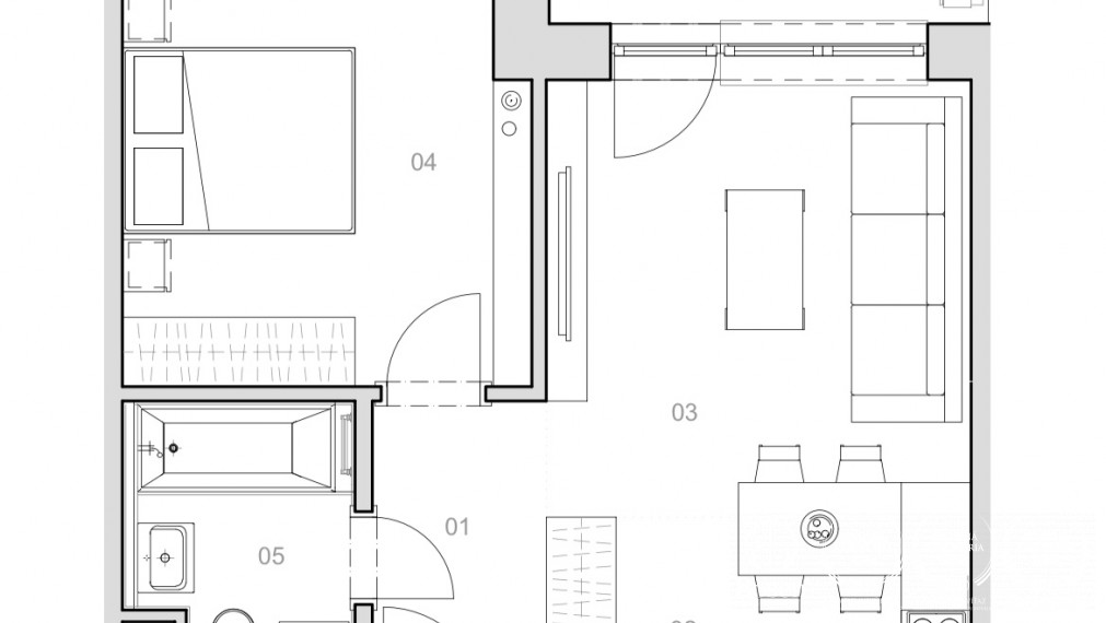 BOSEN | Praktický 2.izb.byt s balkónom a kobkou v projekte Galvaniho Dvory, Ružinov, 50m2