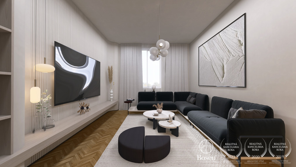 BOSEN | 3 izb. byt s veľkým potenciálom, vo výbornej lokalite, ulica Riazanská, Bratislava, 71 m2