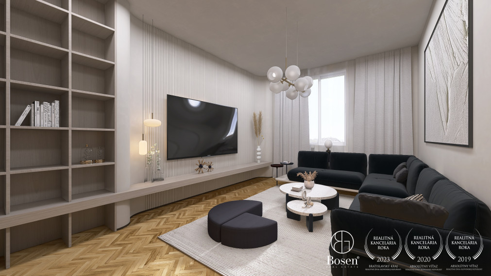 BOSEN | 3 izb. byt s veľkým potenciálom, vo výbornej lokalite, ulica Riazanská, Bratislava, 71 m2