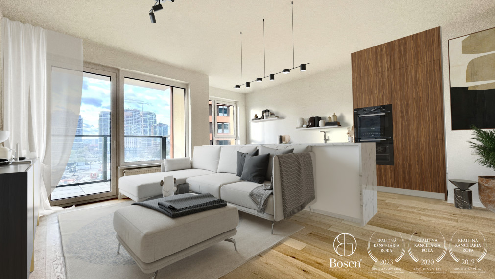 BOSEN | Priestranný 2.izb.byt v novom projekte KLINGERKA, Parking, Kobka, Ružinov, 63 m2