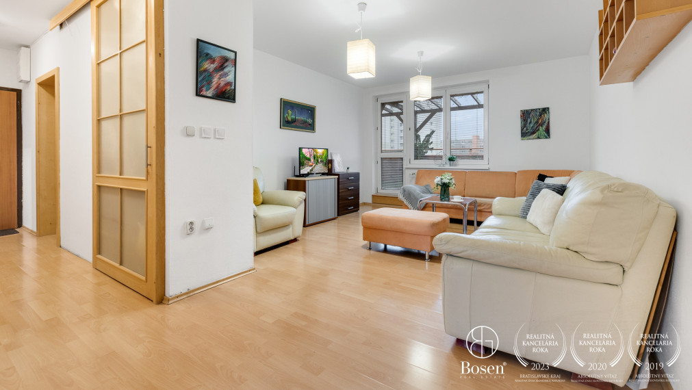 PREDANÉ - BOSEN | Predaj 3 izbového bytu s terasou, Dúbravka