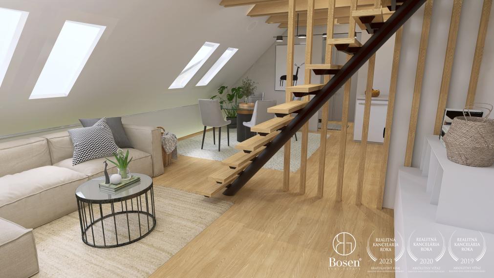 BOSEN | 2 izbový byt s otvorenou galériou, Kapitulská, 85m2