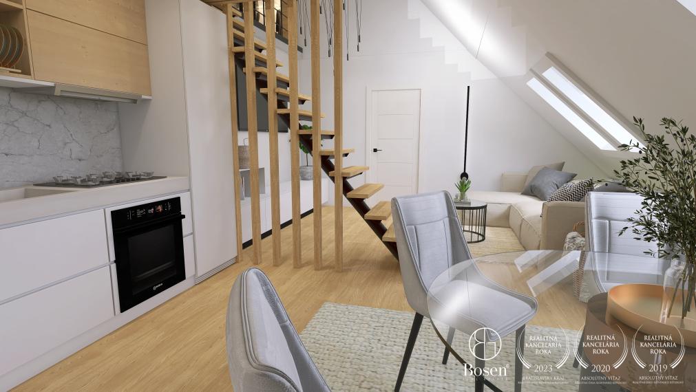 BOSEN | 2 izbový byt s otvorenou galériou, Kapitulská, 85m2