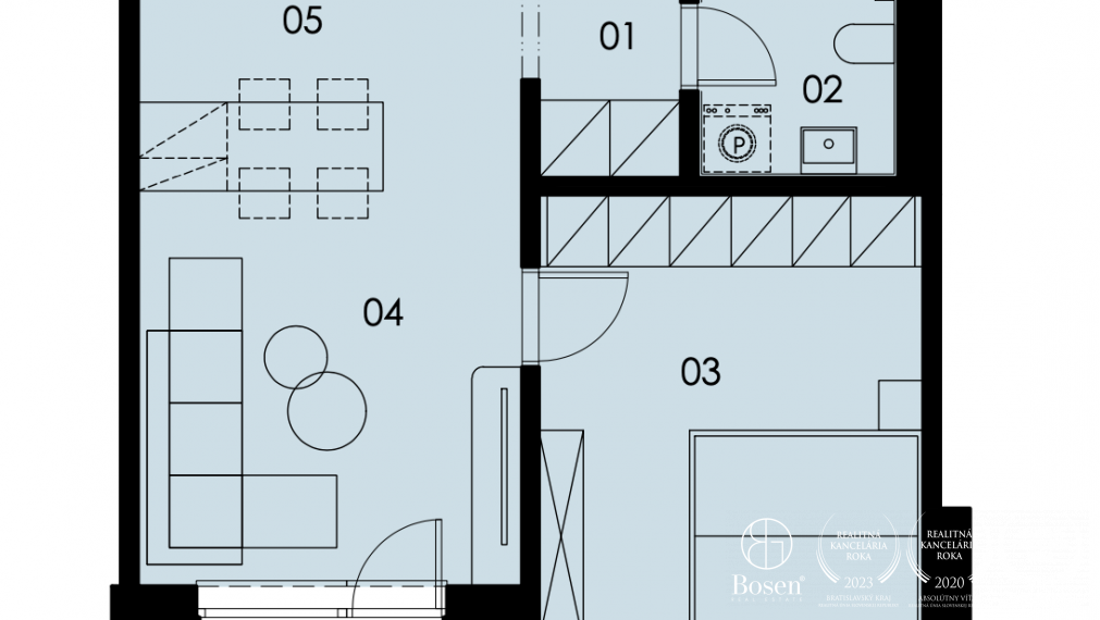 BOSEN | Posledné 3 byty,  NOVÁ CENA, 2 izb byt, Košická ul., Bratislava - Ružinov.