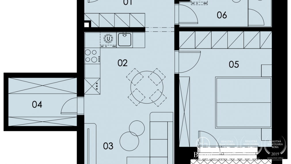 BOSEN | 2.5 rooms Apartment with loggia on Košická street, Bratislava - Ružinov.