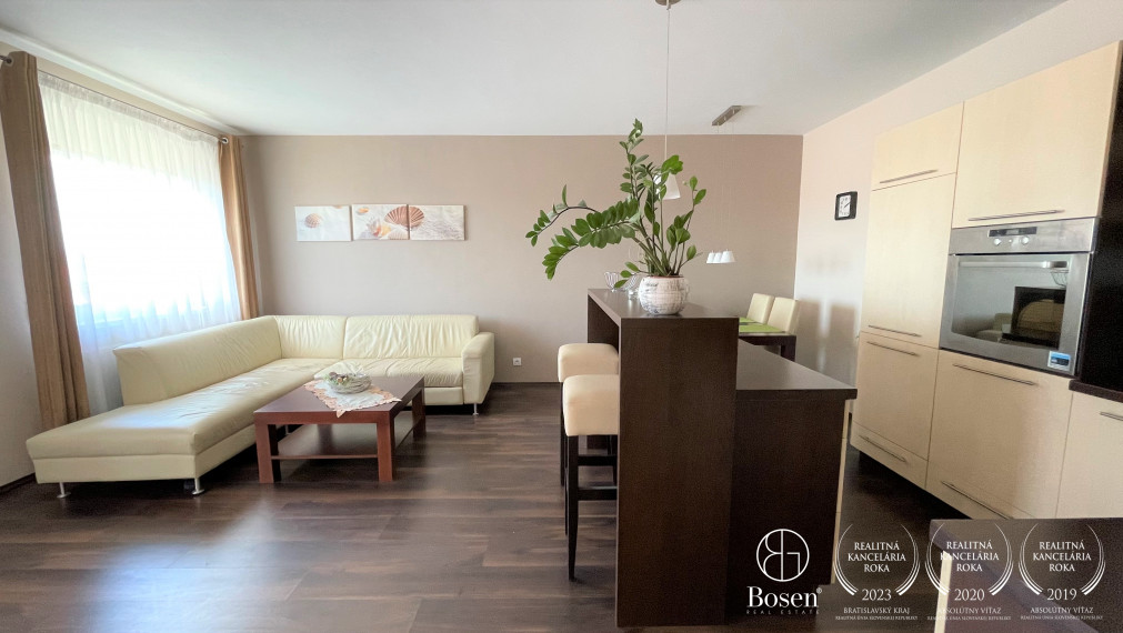 BOSEN | Prenájom priestranný zariadený 2 izbový byt na ulici Slnečná, Malinovo