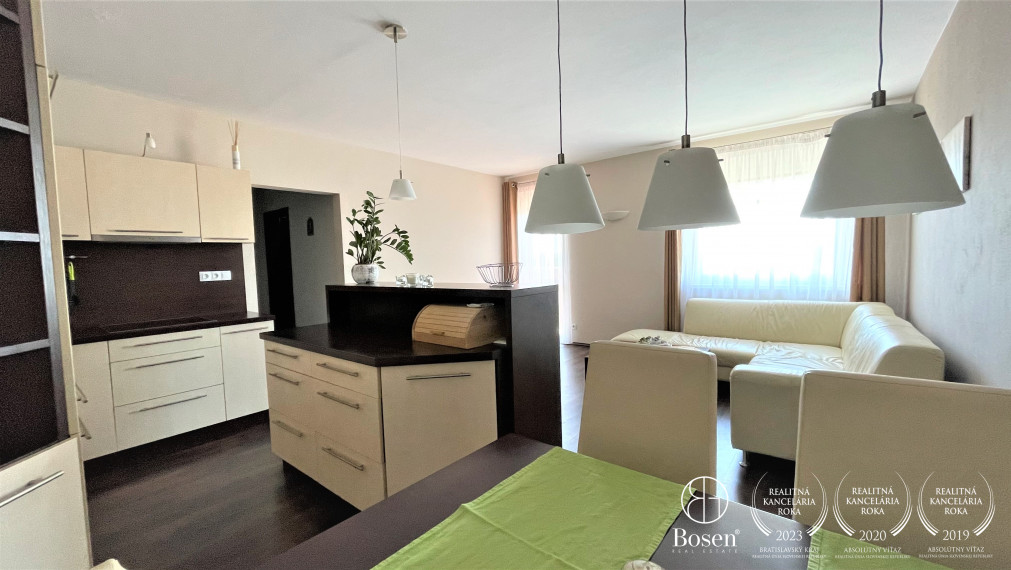 BOSEN | Prenájom priestranný zariadený 2 izbový byt na ulici Slnečná, Malinovo
