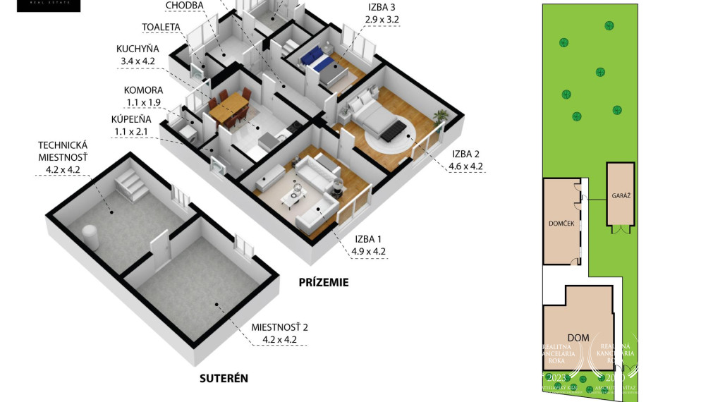 BOSEN | Na predaj rodinný dom v obci Pernek s výhľadom na Malé Karpaty