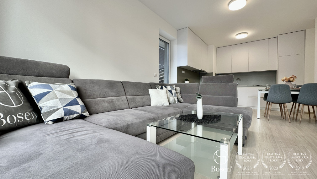 PRENAJATÉ | BOSEN | Prenájom 2 izbový zariadený byt s parkovacím miestom, Slnečnice - Viladomy, Bratislava - m.č. Petržalka