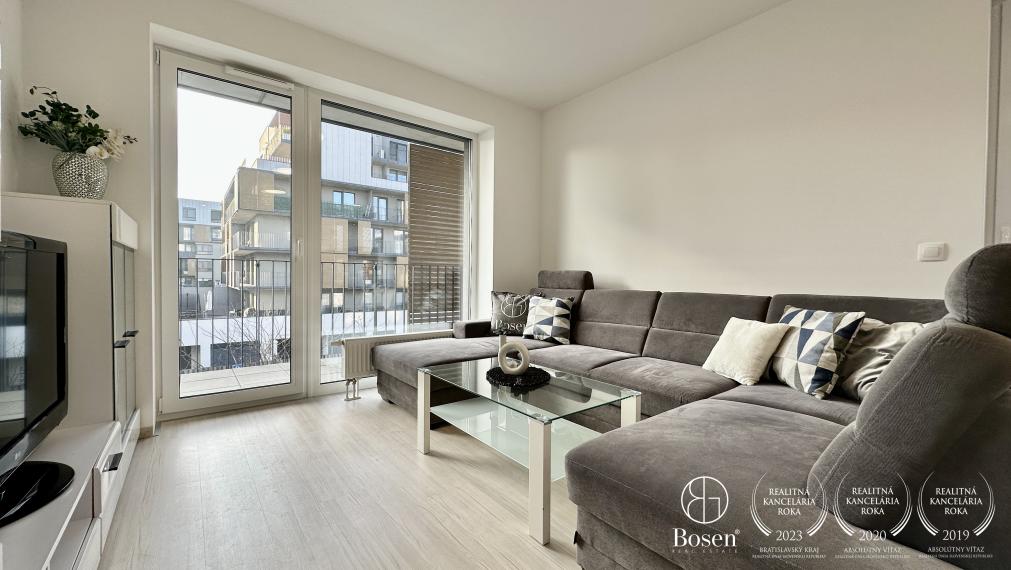 PRENAJATÉ | BOSEN | Prenájom 2 izbový zariadený byt s parkovacím miestom, Slnečnice - Viladomy, Bratislava - m.č. Petržalka