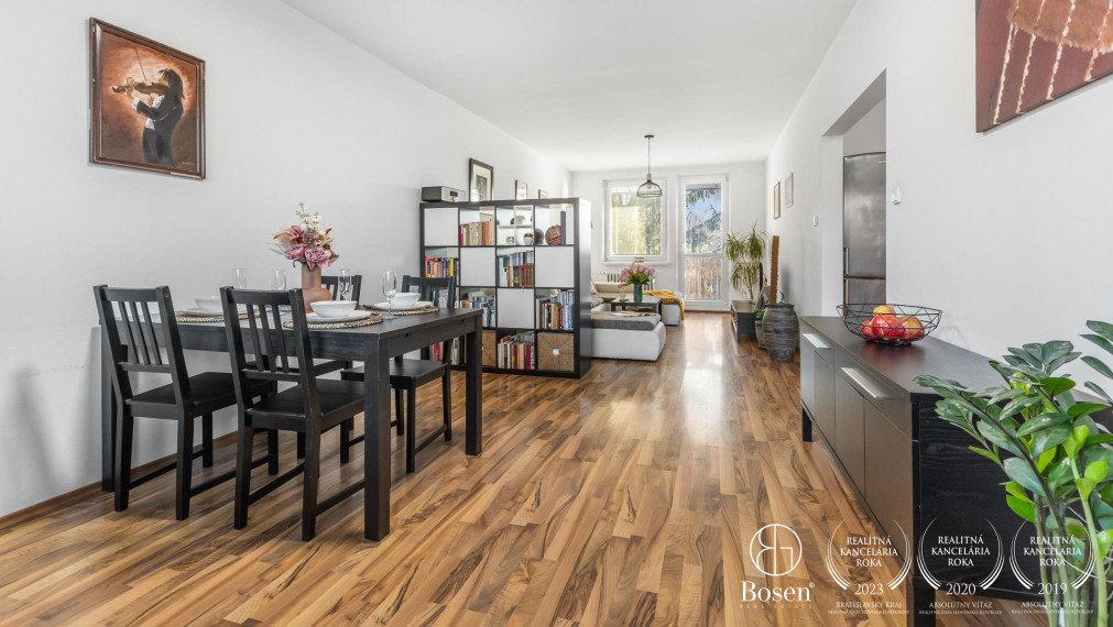 BOSEN | Predaj priestranný 2,5 izbový byt  s balkónom, 73,30 m2, ulica Albrechtová, Bratislava - m.č. Ružinov