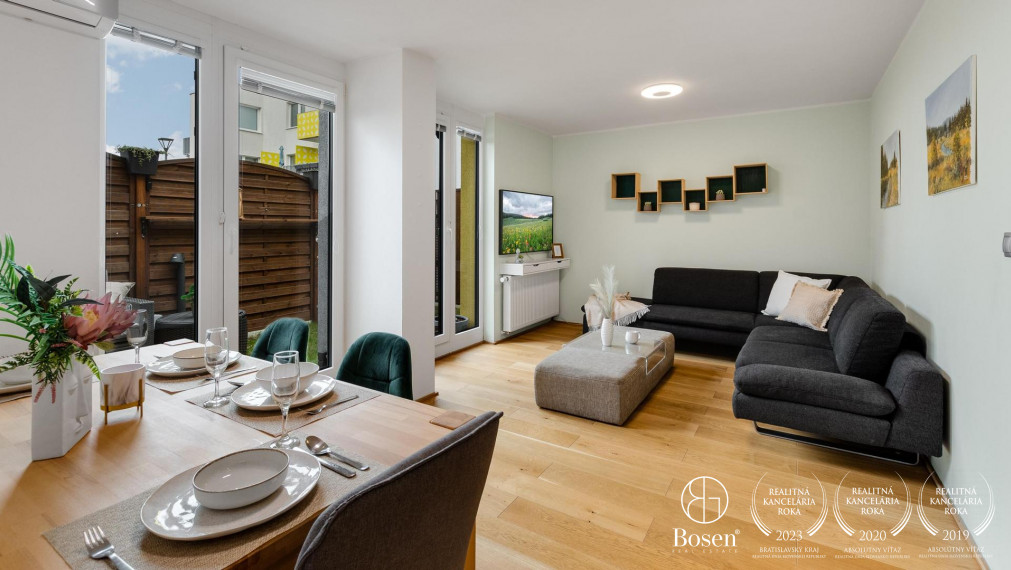 PREDANÉ | BOSEN | Predaj 2 izbový byt s terasou, 68 m2, novostavba TAMMI, Bratislava - m.č. Dúbravka