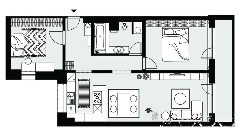 REZERVOVANÉ | Dizajnový 3 izbový byt s balkónom v tesnej blízkosti OC Central