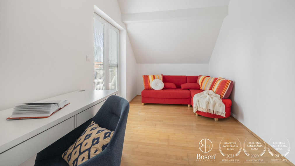 BOSEN |  Slnečný 3 izbový mezonetový byt s dvoma terasami, BA - m.č. Ružinov NIVY, 111,4 m2.