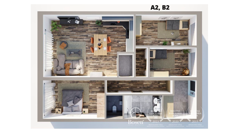 BOSEN |  4 izbový rodinný dom, 2x parkovacie státie, Blahová, do 327 m2