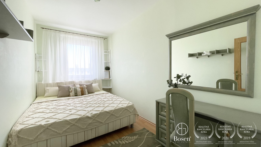 BOSEN | Na prenájom kompletne zariadený 2 izb. byt, ulica Pri Šajbách, Bratislava - Rača, 47 m2