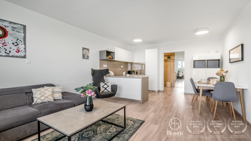 BOSEN | Predaj 4 izbový moderný byt s balkónom, Nobelova ul, Bratislava
