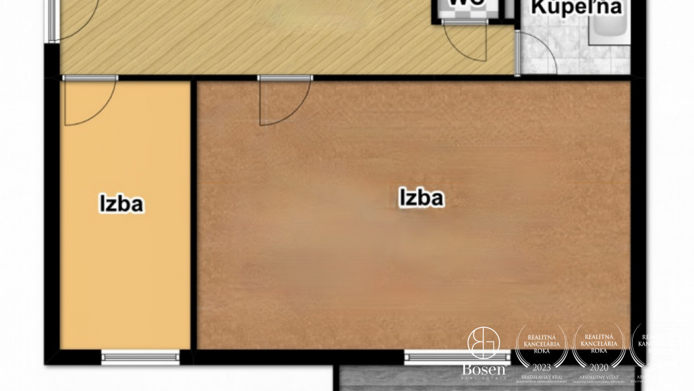 BOSEN | 1,5 izb. byt s balkónom, s možnosťou prerábky na 2 izb., Sklenárova, Ružinov, BA