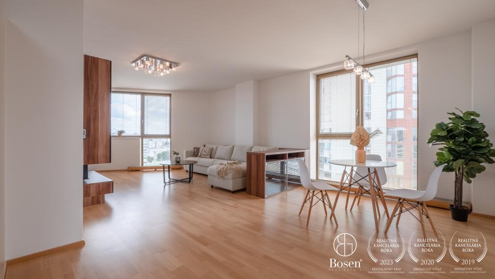 PRENAJATÉ | BOSEN | Prenájom priestranný 2 izbový byt s terasou, 72 m2, Vienna Gate, Bratislava m.č. Petržalka