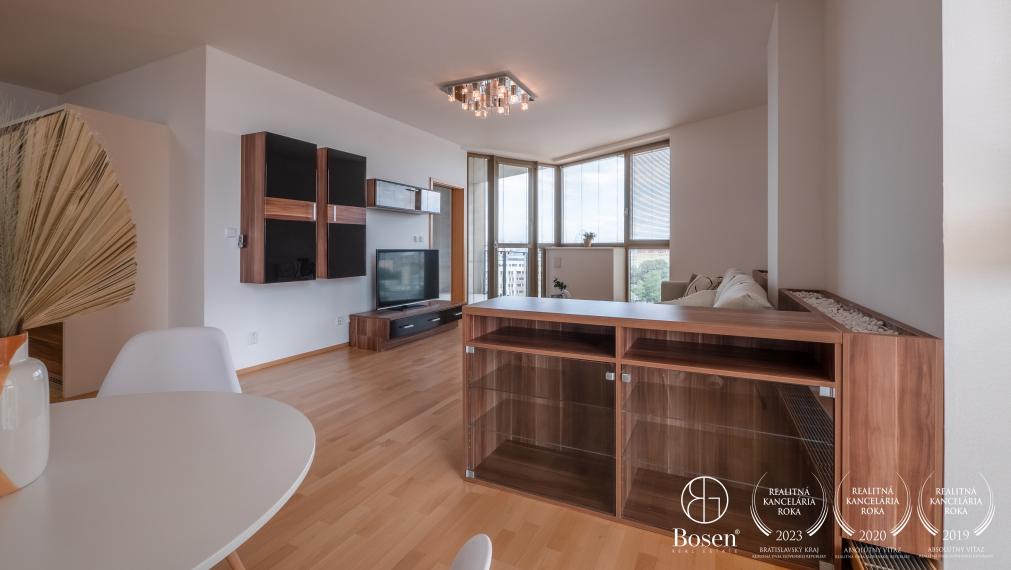 PRENAJATÉ | BOSEN | Prenájom priestranný 2 izbový byt s terasou, 72 m2, Vienna Gate, Bratislava m.č. Petržalka