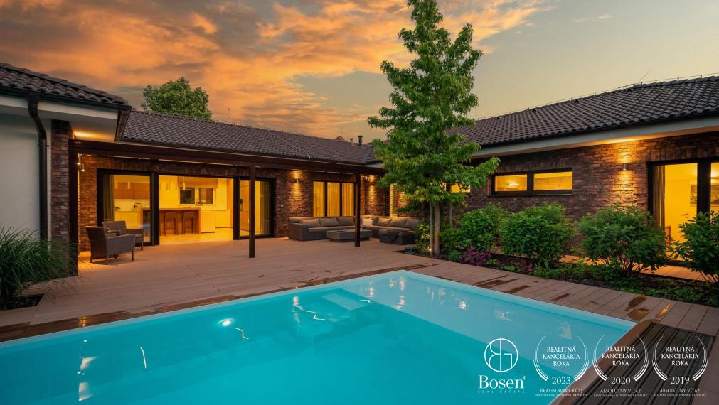 BOSEN | Nadštandardný 6 izbový rodinný dom s bazénom v Miloslavove