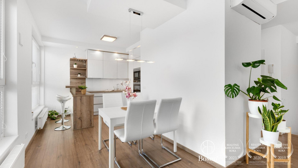 BOSEN | Priestranný 3 izbový byt - mezanín s terasou v novostavbe VIKTORIA, Ružinov - Nivy, 86m2