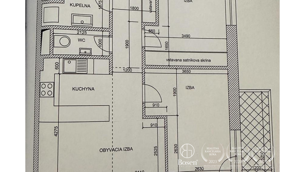 PREDANÉ:  BOSEN | Tatra Panonia: 3 izb. byt s veľkým balkónom, Budatínska, 77 m2