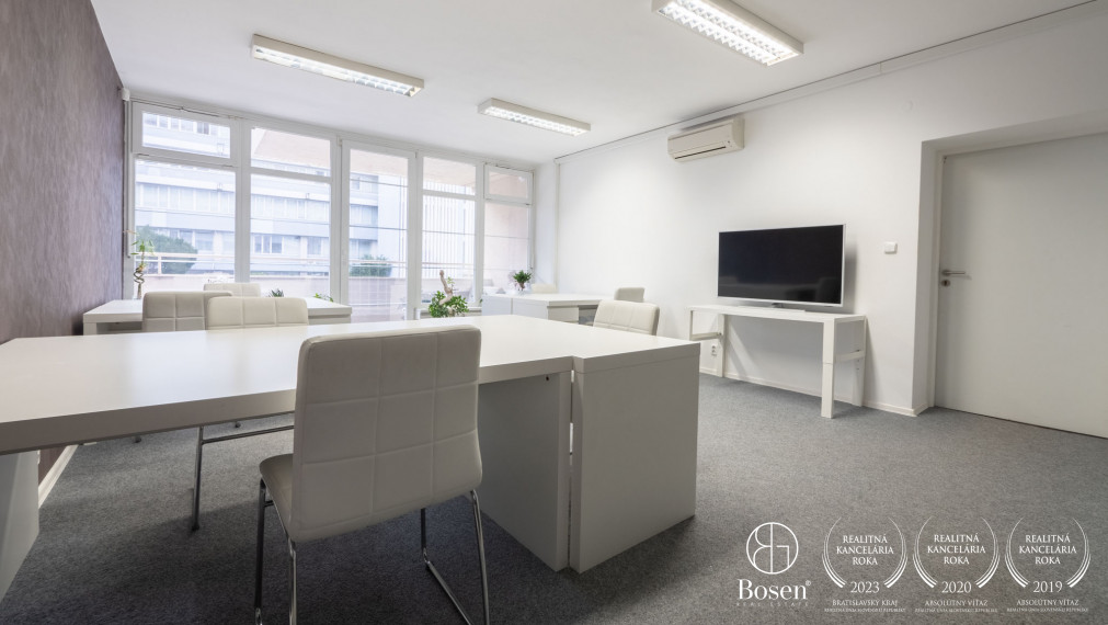 BOSEN | PRENAJATÉ kancelárske/administratívne priestory, 131 m2, Bratislava - Ružinov