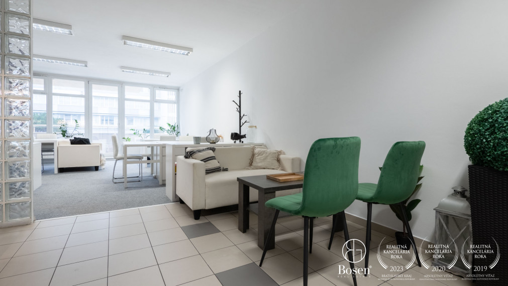 BOSEN | PRENAJATÉ kancelárske/administratívne priestory, 131 m2, Bratislava - Ružinov