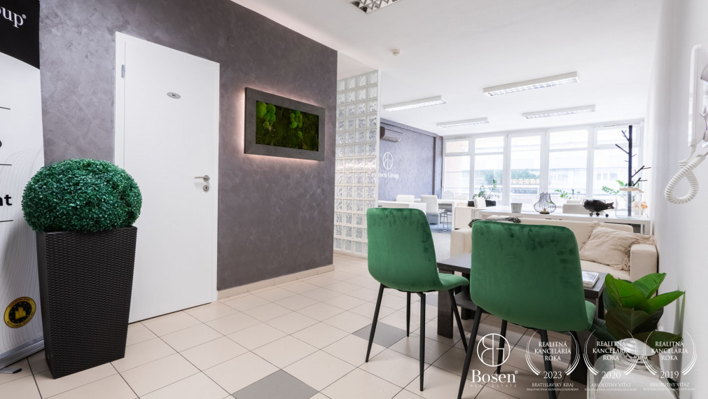 BOSEN | PRENAJATÉ kancelárske/administratívne priestory, 131 m2, Bratislava - Ružinov