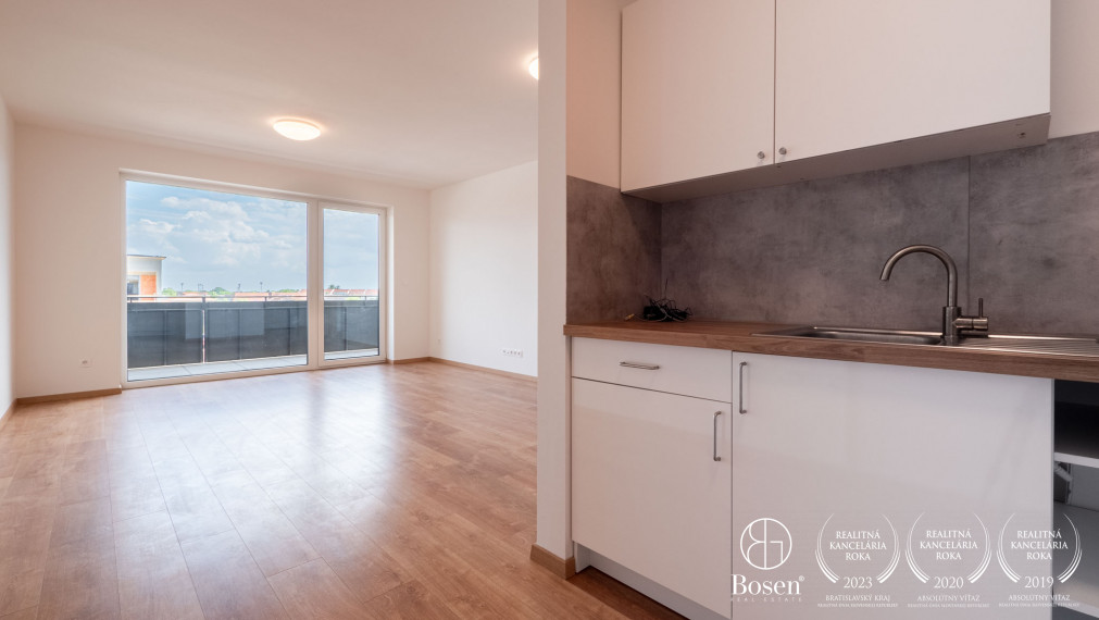 REZERVOVANÉ BOSEN | 	Moderný 2 izb. byt  v novostavbe, balkón, garáž, Rovinka, 64,44. m2