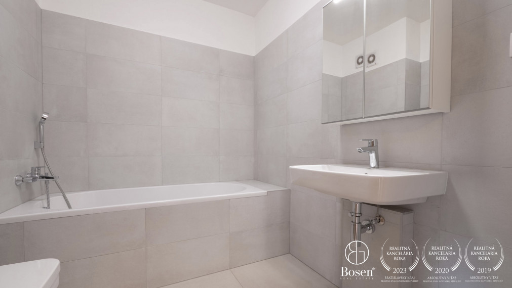 REZERVOVANÉ BOSEN | 	Moderný 2 izb. byt  v novostavbe, balkón, garáž, Rovinka, 64,44. m2