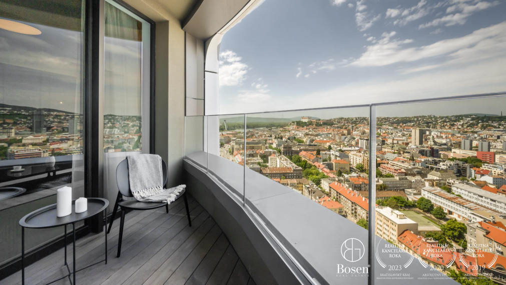 BOSEN | Luxusne zariadený prémiový byt v projekte Sky Park s najlepším výhľadom, 26.poschodie, Čulenova, 93 m2