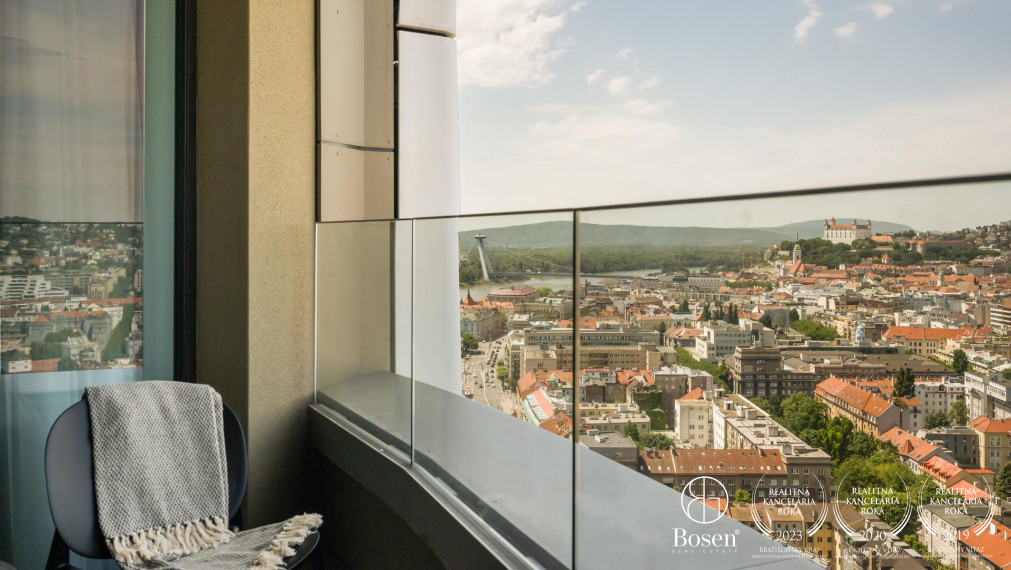BOSEN | Luxusne zariadený prémiový byt v projekte Sky Park s najlepším výhľadom, 26.poschodie, Čulenova, 93 m2