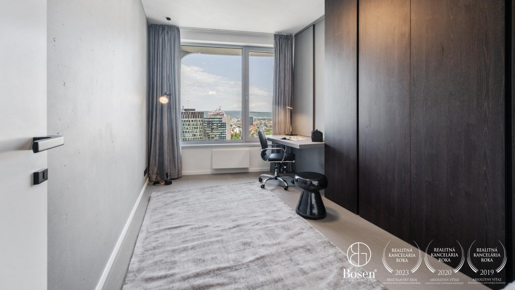 BOSEN | Luxusne zariadený prémiový byt v projekte Sky Park s najlepším výhľadom, 26.poschodie, Čulenova, 93 m2