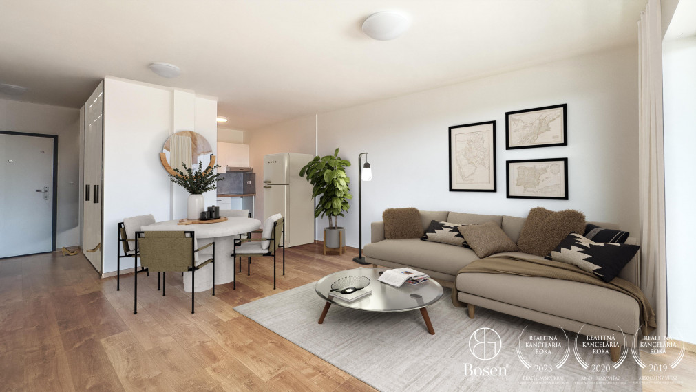 REZERVOVANÉ BOSEN | 	Moderný 2 izb. byt  v novostavbe, balkón, garáž, Rovinka, 64,44. m2