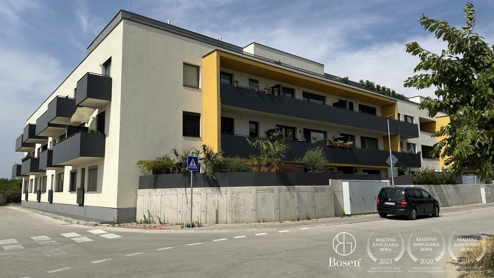 REZERVOVANÉ BOSEN | 	Moderný 2 izb. byt  v novostavbe, balkón, garáž, Rovinka, 64,44. m2