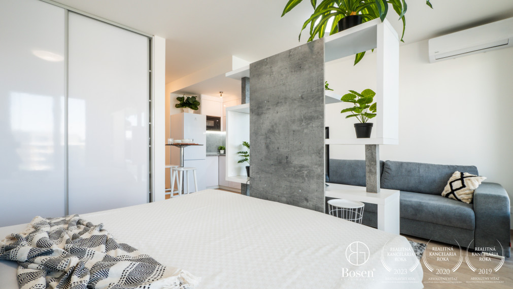 BOSEN | 1,5 izbový byt s balkónom a garážovým státim, 37 m2, novostavba Nový Ružinov, Bratislava - m.č. Ružinov