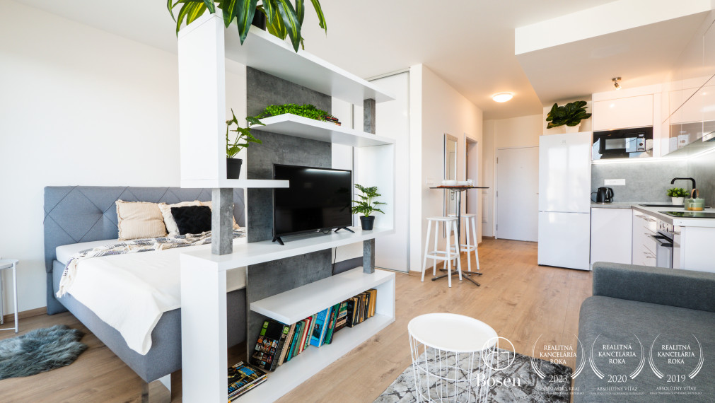 BOSEN | 1,5 izbový byt s balkónom a garážovým státim, 37 m2, novostavba Nový Ružinov, Bratislava - m.č. Ružinov