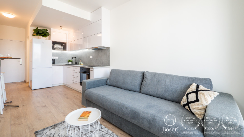 BOSEN | 1,5 izbový byt s balkónom a garážovým státim, 37 m2, novostavba Nový Ružinov, Bratislava - m.č. Ružinov