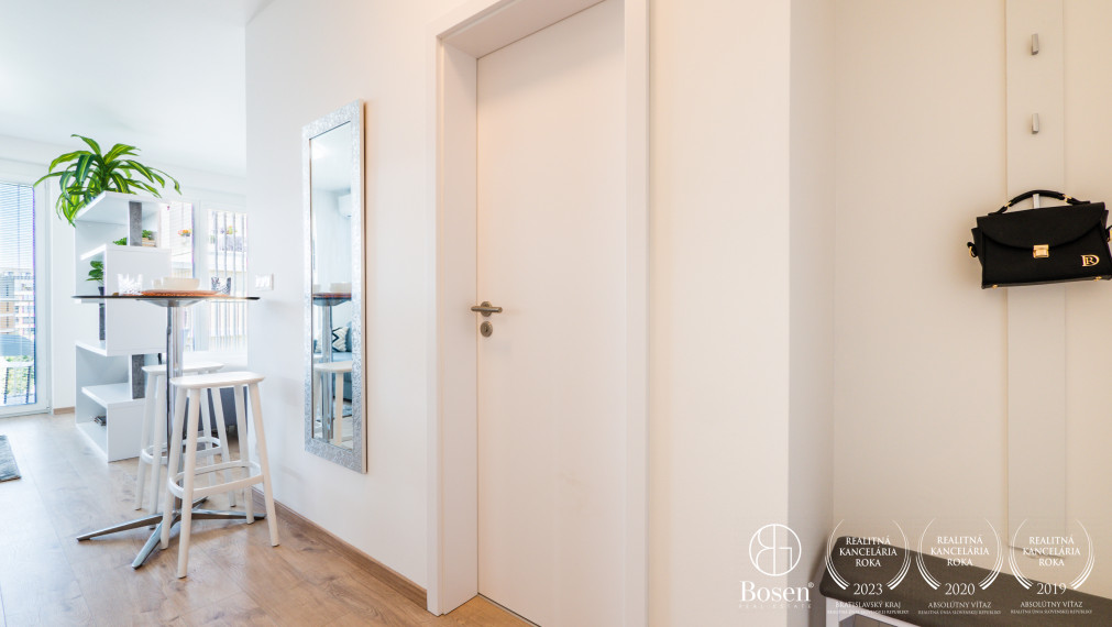 BOSEN | 1,5 izbový byt s balkónom a garážovým státim, 37 m2, novostavba Nový Ružinov, Bratislava - m.č. Ružinov