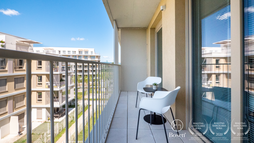 BOSEN | 1,5 izbový byt s balkónom a garážovým státim, 37 m2, novostavba Nový Ružinov, Bratislava - m.č. Ružinov