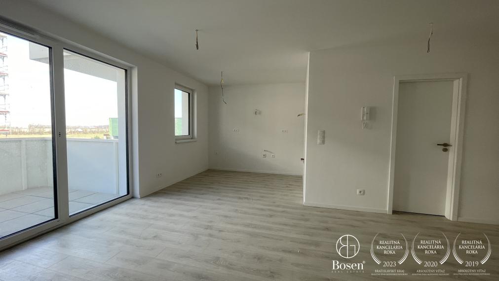 BOSEN | Veľkometrážny 1,5 izb.byt s balkónom, nový projekt RNDZ, Rača, Pri Šajbách, 45 m2