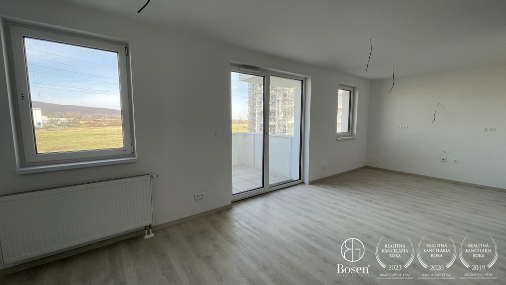 BOSEN | Veľkometrážny 1,5 izb.byt s balkónom, nový projekt RNDZ, Rača, Pri Šajbách, 45 m2